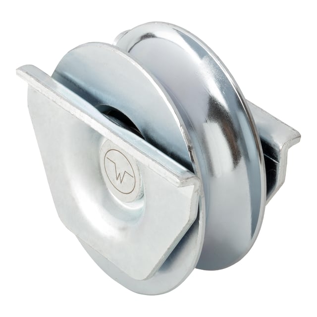 RUEDA PUERTA CORREDERA  80  MM CON SOPORTE PARA SOLDAR PARA PERFIL V