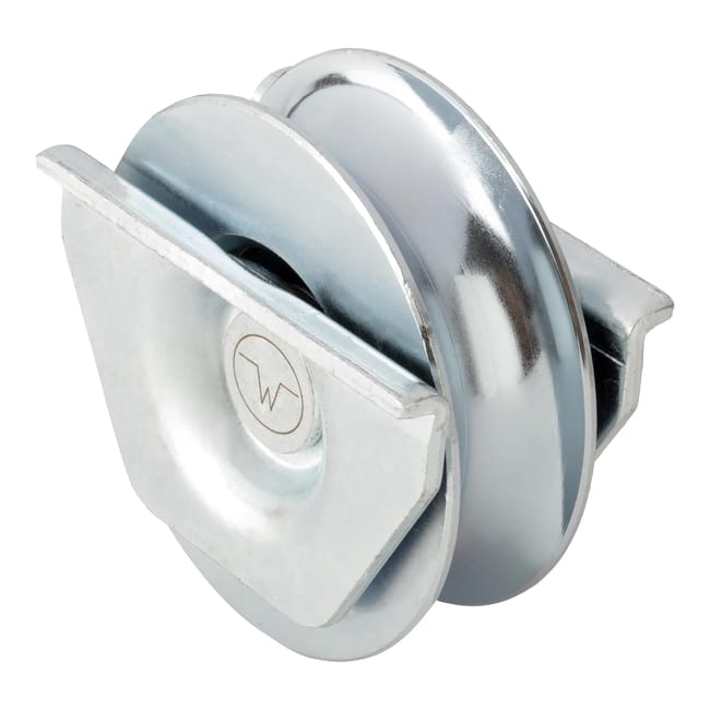 RUEDA PUERTA CORREDERA  80  MM CON SOPORTE PARA SOLDAR PARA PERFIL V - 1