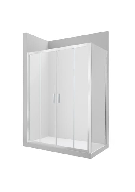 MAMPARA DE DUCHA LATERAL FIJO ROCA URA NEW 70CM PLATA - 1