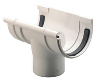 BAJANTE CENTRAL Ø90MM BLANCO - 1