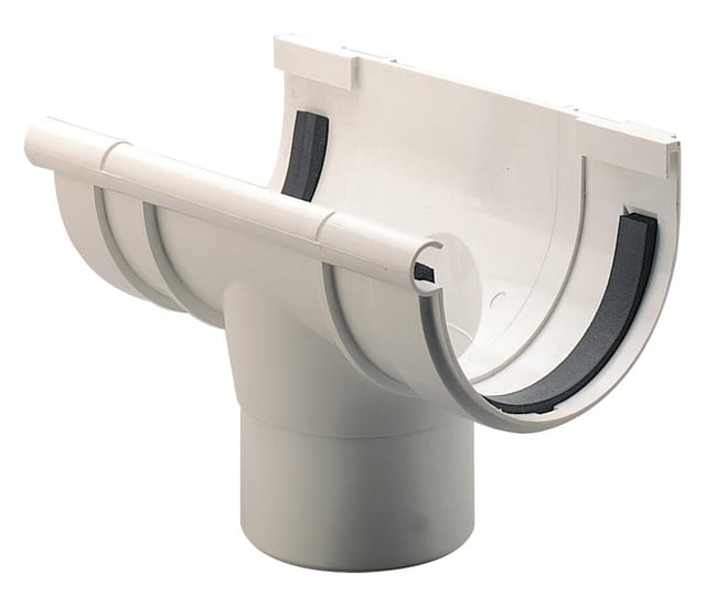 BAJANTE CENTRAL Ø90MM BLANCO - 1