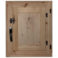 VENTANA DE MADERA CON POSTIGO 60X50CM - 1