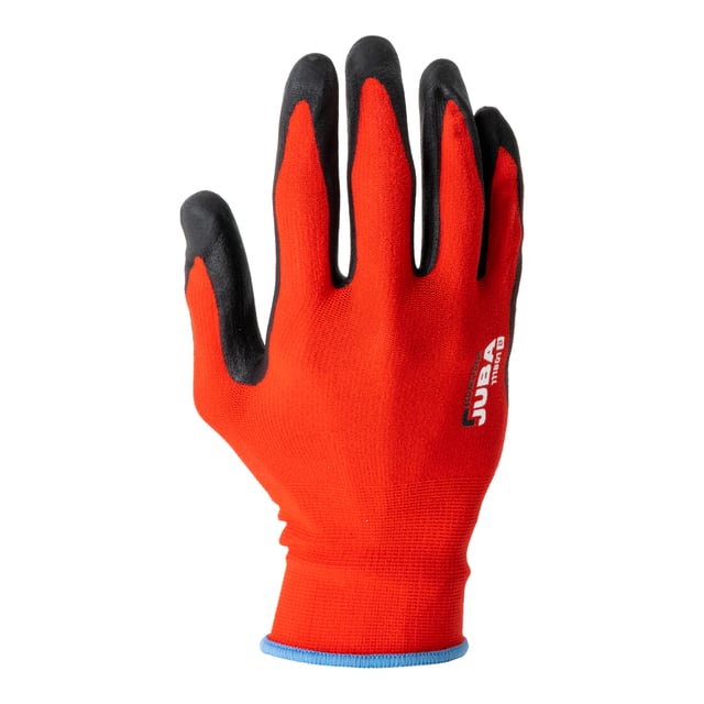 GUANTE NYLON / NITRILO FOAM ATD ROJO T9 JUBA 111801