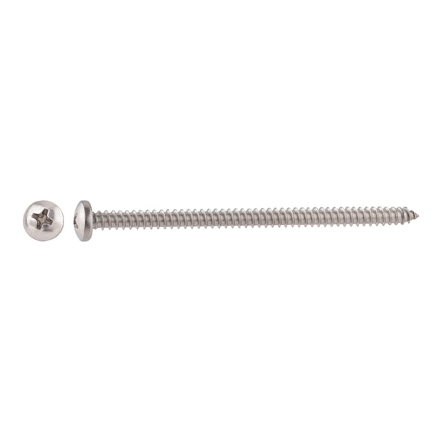 TORNILLOS ROSCA CHAPA PARA METAL INOXIDABLES 4,8X80MM. 100UDS