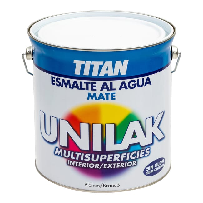 ESMALTE ACRILICO MATE  MULTIADHERENTE UNILAK 4L BLANCO - 1