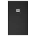PLATO DE DUCHA RESINA RECTANGULAR NEGRO 80X120X3CM - 4