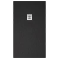 PLATO DE DUCHA RESINA RECTANGULAR NEGRO 80X120X3CM - 4
