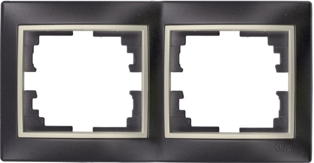 MARCO DOBLE SERIE EUROPA NEGRO PERLA