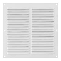 REJILLA DE VENTILACION CON MOSQUITERA SOBREPONER ALUMINIO BLANCO 20 X 20 CM. ESPESOR 0.8  MM - 1