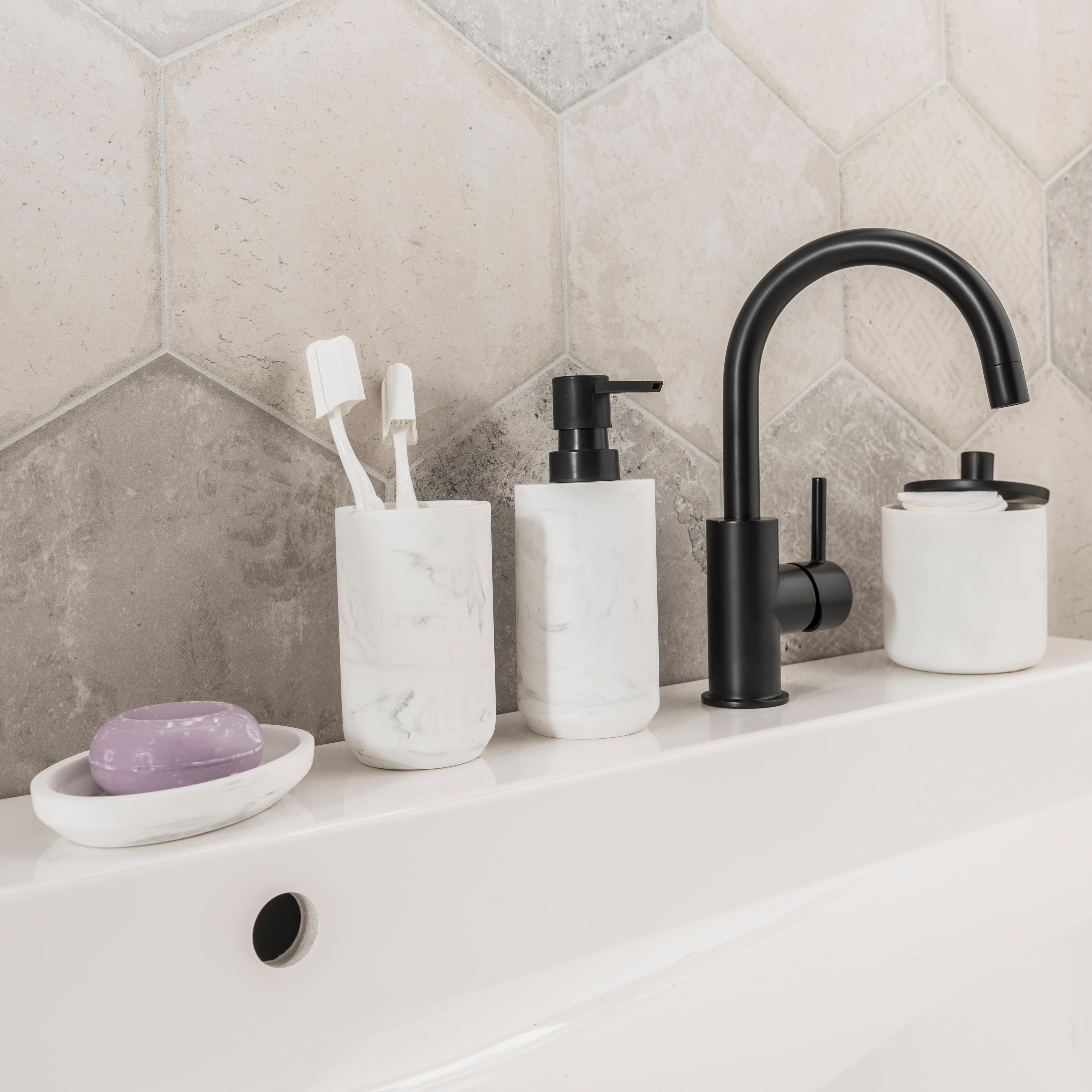 Distributeur de savon résine Cloud, blanc - 2