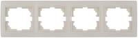 MARCO CUADRUPLE SERIE EUROPA BLANCO - 1