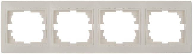 MARCO CUADRUPLE SERIE EUROPA BLANCO - 1