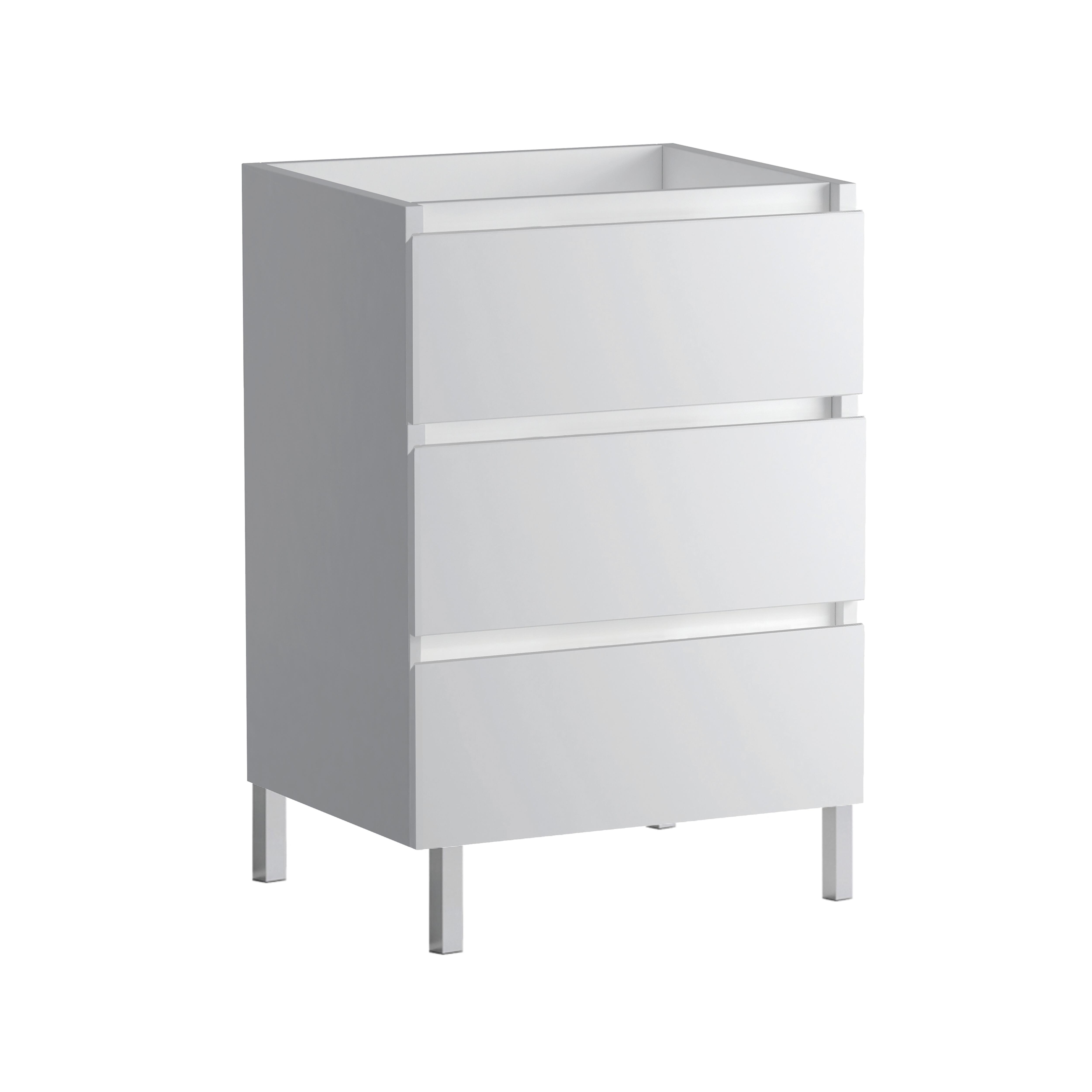 MUEBLE DE BAÑO MODULAR ATLANTIS BLANCO 3 CAJONES 60X45CM - 2