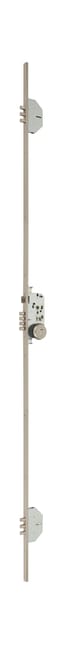 CERRADURA SEGURIDAD EMBUTIR PUERTA MADERA MULTIPUNTOS 702 3 PLATA MCM - 1