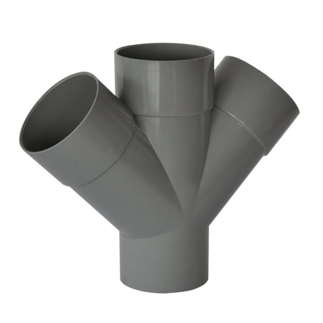 DERIVACIÓN DOBLE 45º Ø90MM - 1