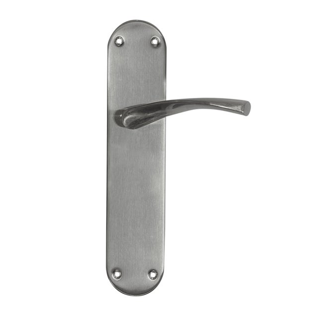JUEGO DE MANILLA  PLACA CIEGA  ANCHA ALUMINIO NIQUEL SATINADO MOD 707