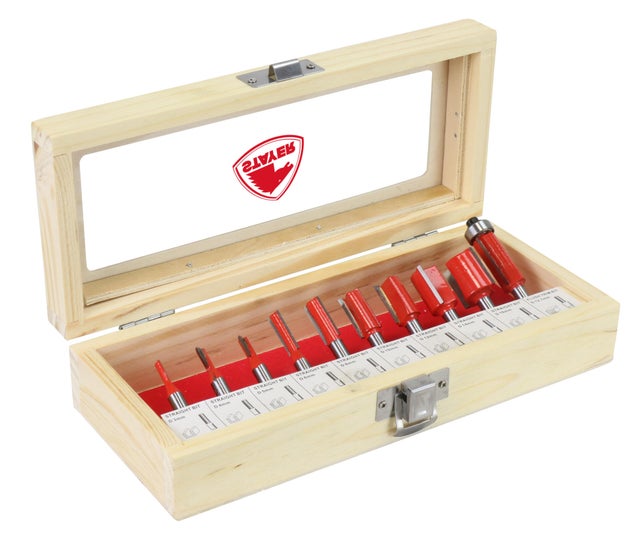 10 FRESAS MADERA RANURADO Ø6MM