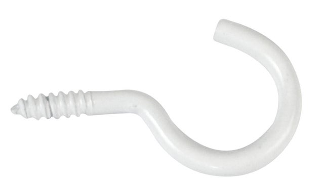 HEMBRILLA ABIERTA ACERO PINTADA BLANCA 4 X 60  MM. 3 UDS