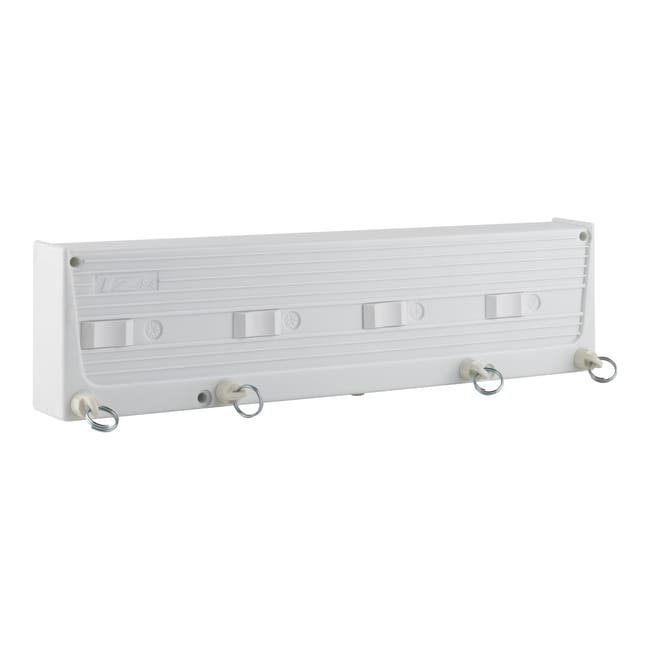 TENDEDERO DE ROPA 4 CUERDAS EXTENSIBLE DE PARED EXTERIOR E INTERIOR 38CM - 1