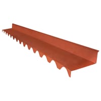 FALDÓN TRASERO TROQUELADO PANEL IMITACIÓN TEJA 3M ROJO - 1