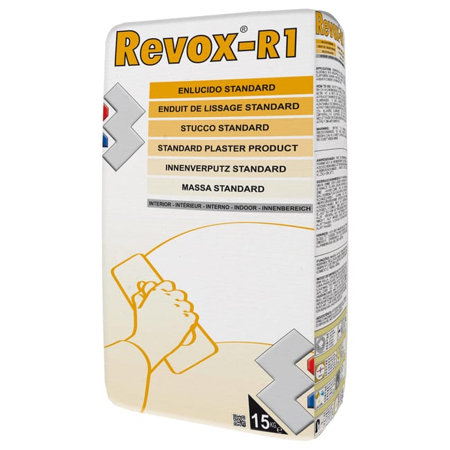 PLASTE EN POLVO CAPA MEDIA 15KG  REVOX R-1 4 HORAS  - 1
