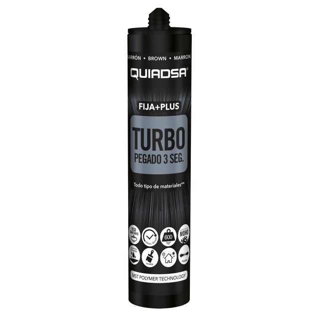 ADHESIVO SELLADOR TURBO QUIADSA  290ML MARRON