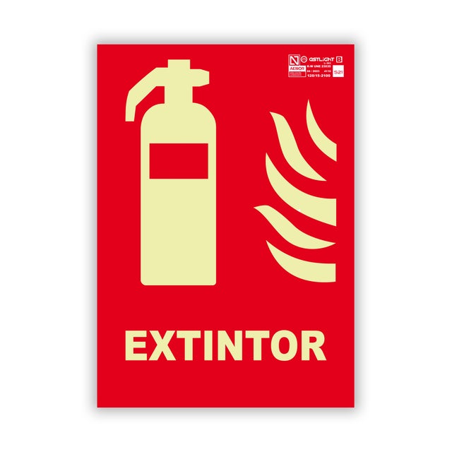 SEÑAL FOTOLUMINISCENTE EXTINTOR 1UD