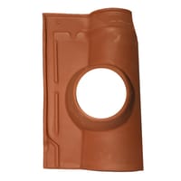 TEJA CERÁMICA CON SALIDA DE HUMOS CIRCULAR PARA TEJA S10 ROJO - 1