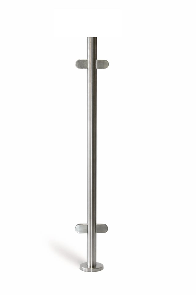 POSTE TERMINAL AISI316 SATINADO PARA CRISTAL