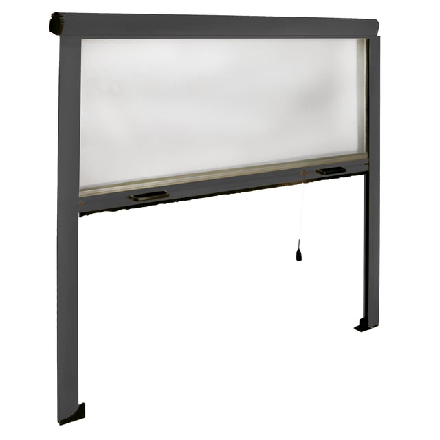MOSQUITERA ENROLLABLE ALUMINIO ANTRACITA 140X160CM
