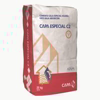 CEMENTO COLA PORCELANICO CAPA  25KG BLANCO - 1