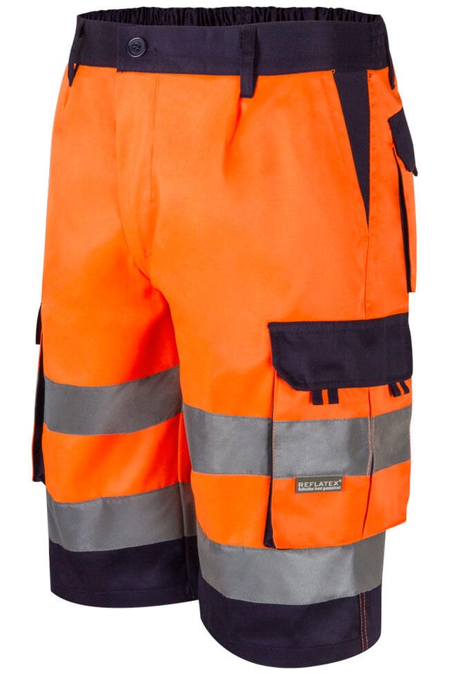 BERMUDA MULTIBOLSILLOS ALTA VISIBILIDAD NARANJA TALLA L