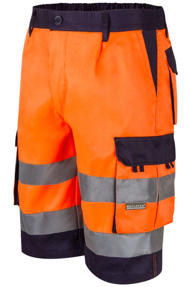 BERMUDA MULTIBOLSILLOS ALTA VISIBILIDAD NARANJA TALLA L