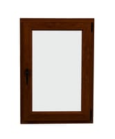 VENTANA PVC NOGAL OSCILOBATIENTE 60 X 70 CM - 1