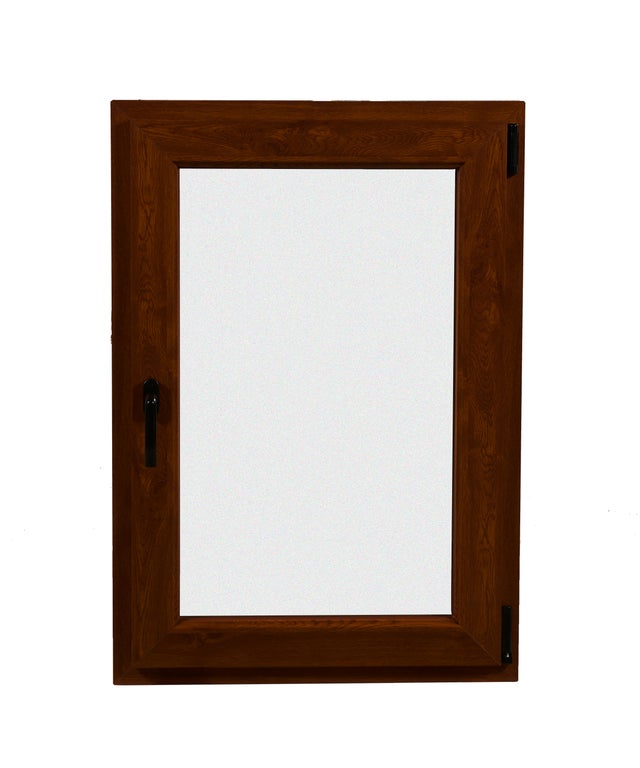 VENTANA PVC NOGAL OSCILOBATIENTE 60 X 70 CM