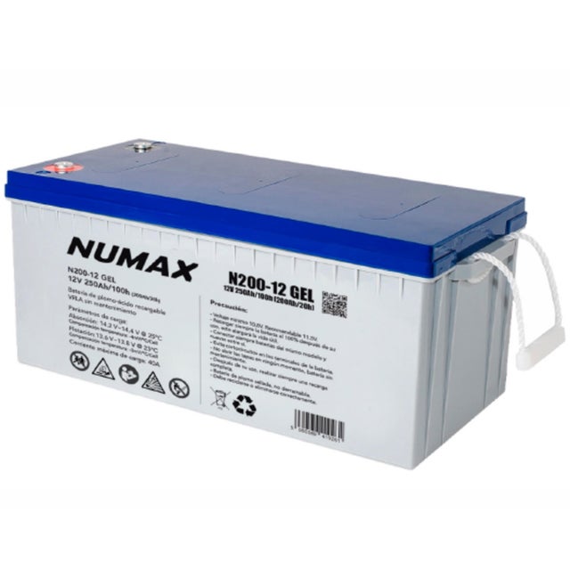 BATERÍA GEL 12V 250AH C100 NUMAX