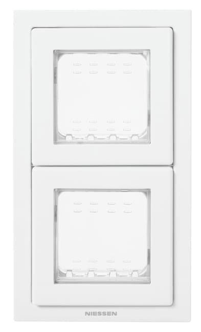 MARCO DOBLE SERIE ZENIT ESTANCA IP55 BLANCO - 1