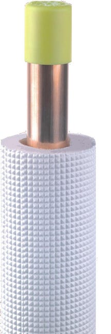 Rollo De 3m Tubo Cobre Frigorífico Aislado Y Abocardado 1/4" - 1/2