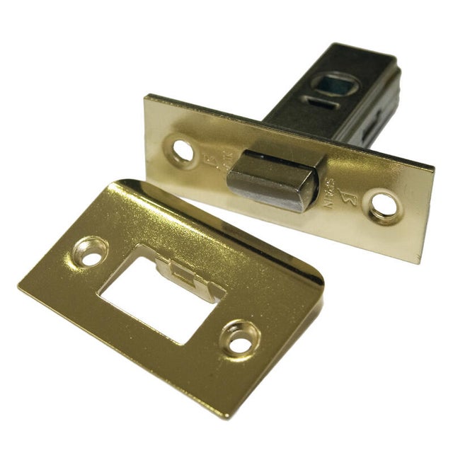 PICAPORTE TUBULAR 35  MM. CANTO RECTO  LATON 