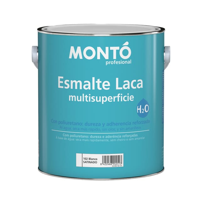 BASE ESMALTE ACRÍLICO MATE MULTIADHERENTE 2.5L TONOS CLAROS - 1