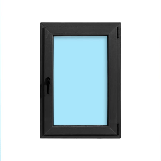 VENTANA PVC  OSCILOBATIENTE GRIS GRAFITO 70X100CM - 1