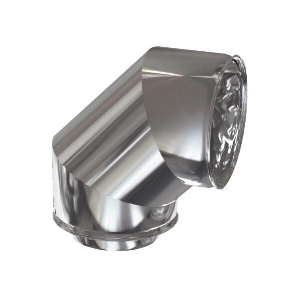 CODO 90º INOXIDABLE PARED DOBLE 200MM - 1