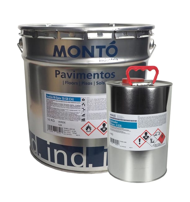 PINTURA SUELOS EPOXI + CATALIZADOR 20KG ROJO - 1