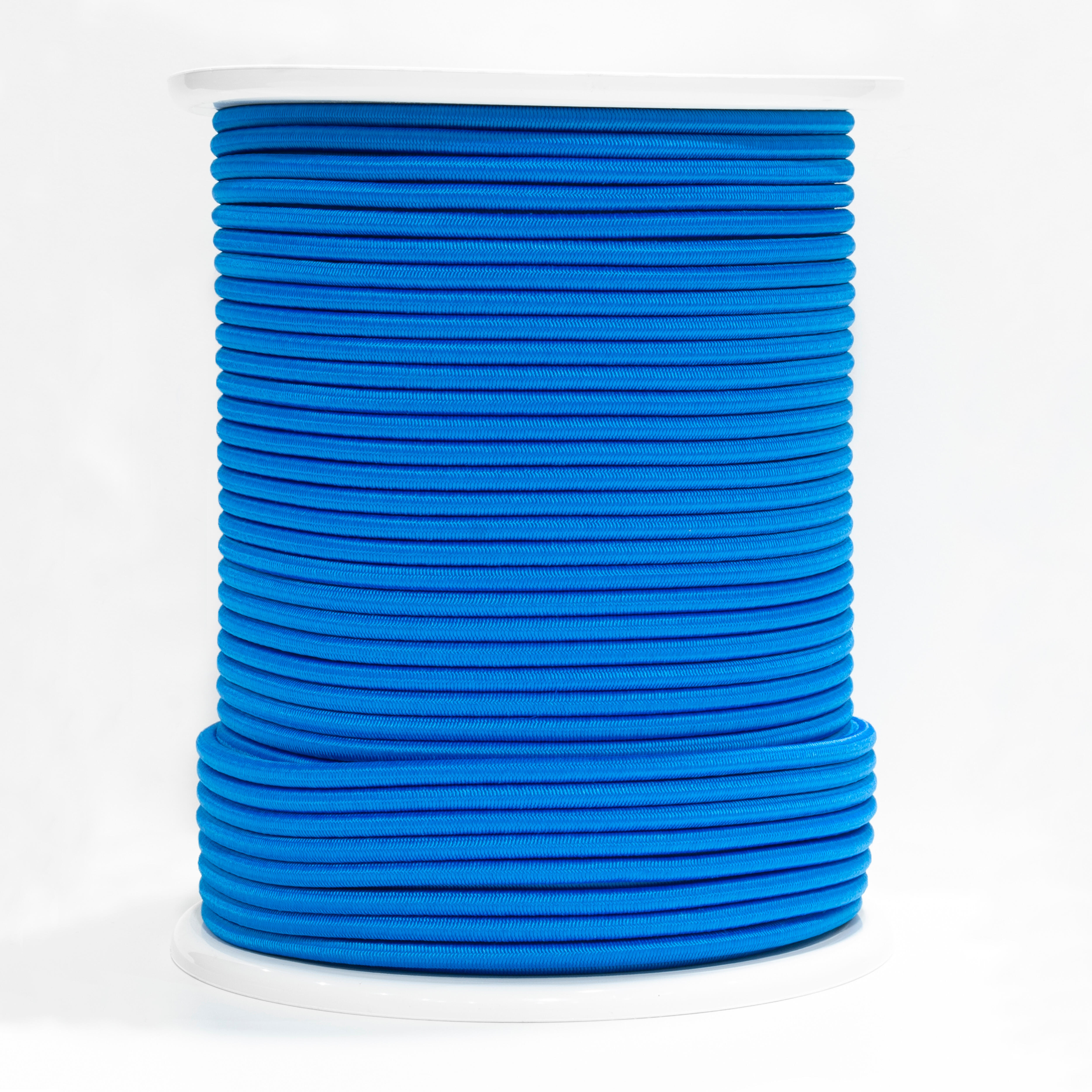 CUERDA POLIESTER ELÁSTICA TRENZADA CON ALMA 8MM.  1M AZUL ROMBULL - 3