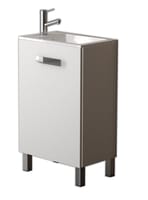 MUEBLE DE BAÑO CON LAVABO PARIS BLANCO 50X33CM 1 PUERTA - 2