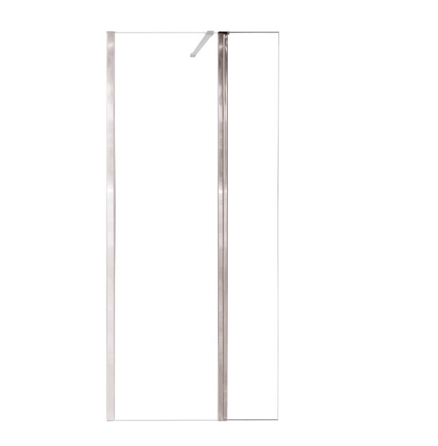 MAMPARA PANEL DE DUCHA PUERTA ABATIBLE CARIBE PRO 40CM CROMO
