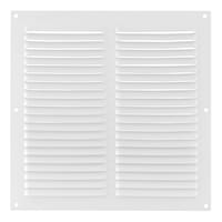 REJILLA DE VENTILACION SOBREPONER ALUMINIO BLANCO 25 X 25 CM ESPESOR 0.6  MM - 1