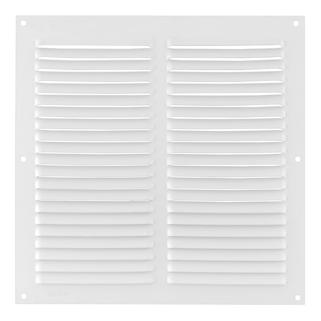 REJILLA DE VENTILACION SOBREPONER ALUMINIO BLANCO 25 X 25 CM ESPESOR 0.6  MM - 1