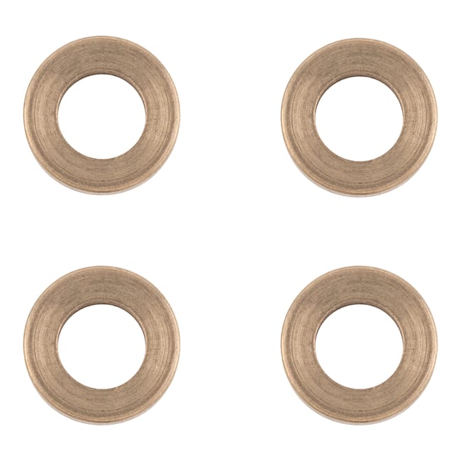 ARANDELA OVALILLO PARA PERNIO DE PUERTA ACERO INOXIDABLE. 4 UDS - 1