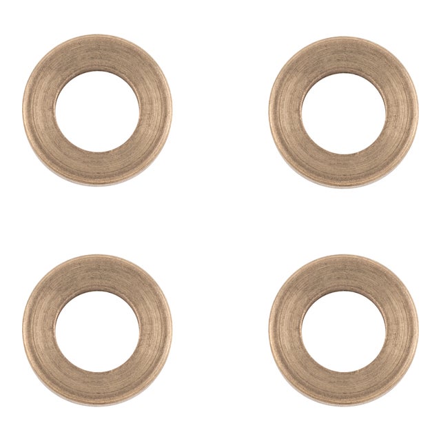 ARANDELA OVALILLO PARA PERNIO DE PUERTA ACERO INOXIDABLE. 4 UDS